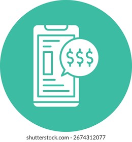 Ilustración de icono de Vector único de Check Balances