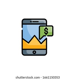 Compruebe la ilustración Balances Vector Style. Icono de esquema rellenado por empresas y finanzas.