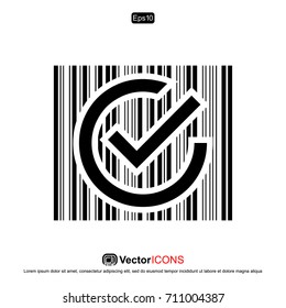 check and barcode