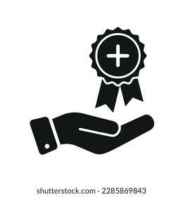 Check best option icon in flat style. Service offer symbol in black isolated on white background. Simple abstract icon in black. Vector illustration for graphic design, Web, app, UI, mobile app. 