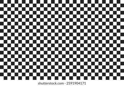 Check board seamless pattern background. Black and White checkered board. Chess Pattern. Abstract checkered checkerboard for game. Grid geometric rectangle shape. Race flag. Retro mosaic floor.