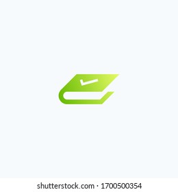 Check book logo design template