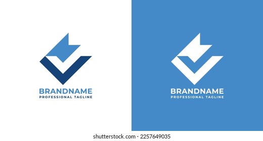 Comprobar el logotipo del libro, adecuado para cualquier negocio relacionado con cheques y libros
