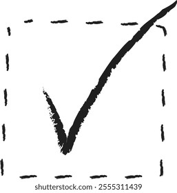 Check Box Doodle Vector Illustration