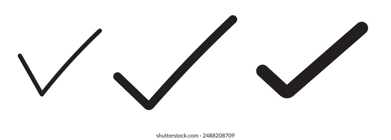 check box icon with correct, accept checkmark icons tick box checked, check list square frame - checkbox symbol approved sign
