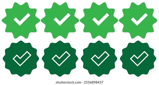 Check box icon with correct, accept checkmark icons tick box checked. Approve symbol. 333