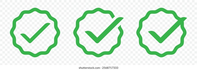 check box icon with correct, accept checkmark icons green tick box, check list circle frame - checkbox symbol sign. check mark box square frame