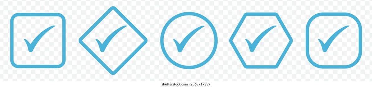 check box icon with correct, accept checkmark icons green tick box, check list circle frame - checkbox symbol sign. check mark box square frame