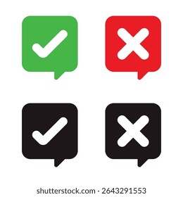 Check box icon with correct, accept checkmark icons tick box checked. Approve symbol.