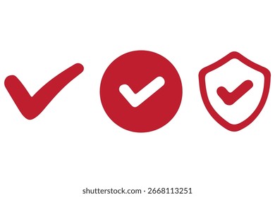 Marque la casilla de verificación con el ícono correcto, acepte los íconos de marca de verificación Marque la casilla verde, marque la lista de verificación Marco circular - signo de símbolo de Casilla de verificación. Icono de marca de verificación verde en un cuadro. Símbolo de marca 