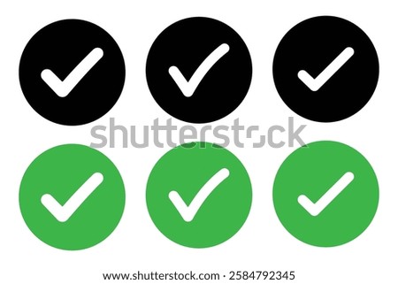 Check box icon with correct sign vector on white background