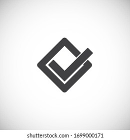 Markieren Sie das Symbol auf dem Hintergrund für Grafik und Web-Design. Symbol für kreatives Illustrationskonzept für Web- oder mobile App.