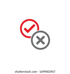 Check box icon on background for graphic and web design. Creative illustration concept symbol for web or mobile app.