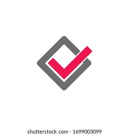 Check box icon on background for graphic and web design. Creative illustration concept symbol for web or mobile app.