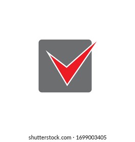 Check box icon on background for graphic and web design. Creative illustration concept symbol for web or mobile app.