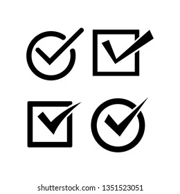 Check box icon set