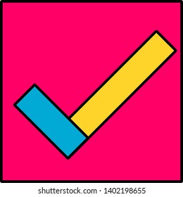 check box icon template vector.