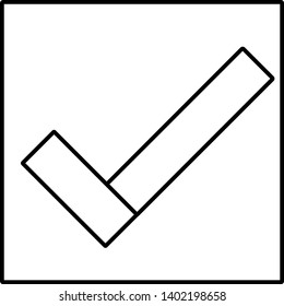 check box icon template vector.