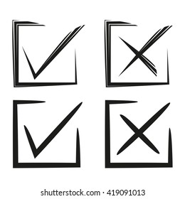 check box icons, check mark