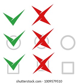 Check box icons set