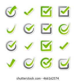 Check box money and finance green vector icon background