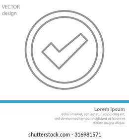 check box line icon 