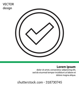 check box line icon 