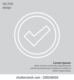 check box line icon 
