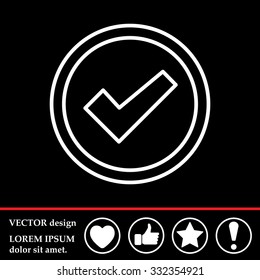 check box line icon 
