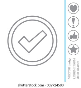 check box line icon 