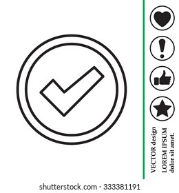 check box line icon 