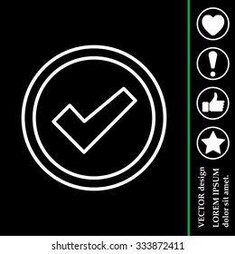 check box line icon 