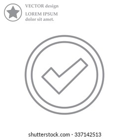 check box line icon 
