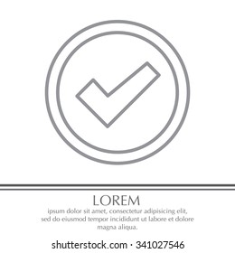 check box line icon 