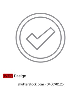 check box line icon 