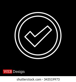 check box line icon 