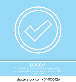 check box line icon 