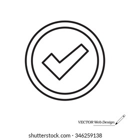 check box line icon 