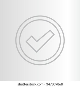check box line icon 