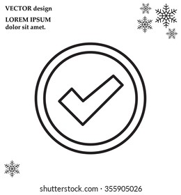 check box line icon 