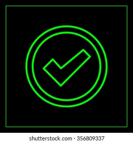 check box line icon 