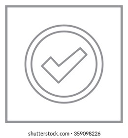 check box line icon 