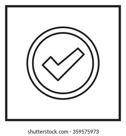 check box line icon 