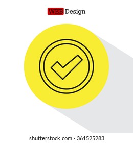 check box line icon 