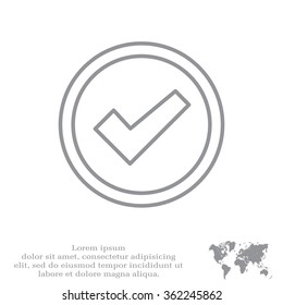 check box line icon 