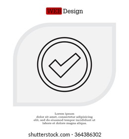 check box line icon 