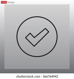 check box line icon 