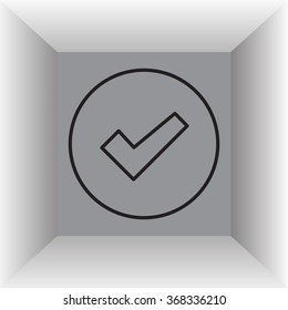 check box line icon 