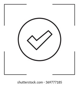 check box line icon 