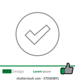check box line icon 